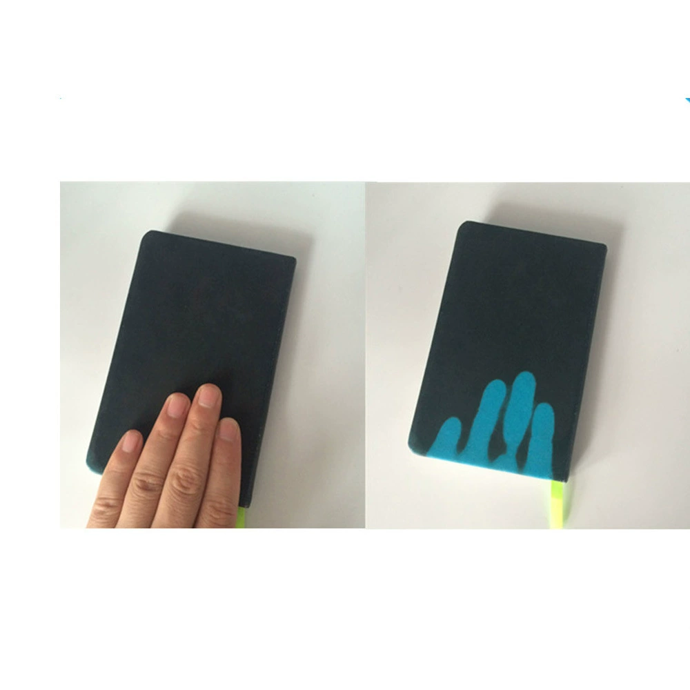 Дизайн ПУ изменение цвета тетрадь двойной Клей Бумага термочувствительный изменение цвета тетрадь ручная смена тетради