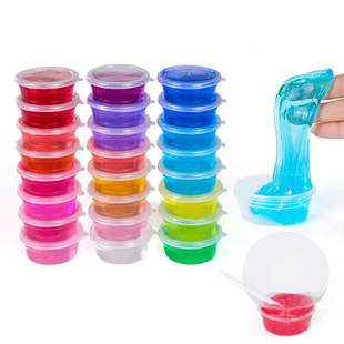 Bulk Crystal Mud Kidsren's Slime Nose Mud Transparent Colored Mud Can Blow Bubbles Jelly Mud Environmentally Friendly Material