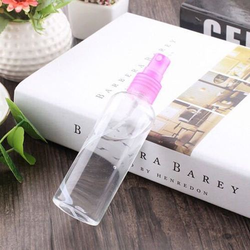 100ml Travel Fine Mist Mini Spray Bottle for Toner & Perfume, Refillable Watering Can in Plastic