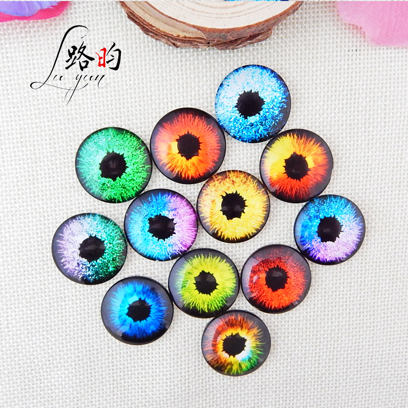 Accesorios decorativos de ojo de serpiente con gemas y cristales para manualidades y adhesivos