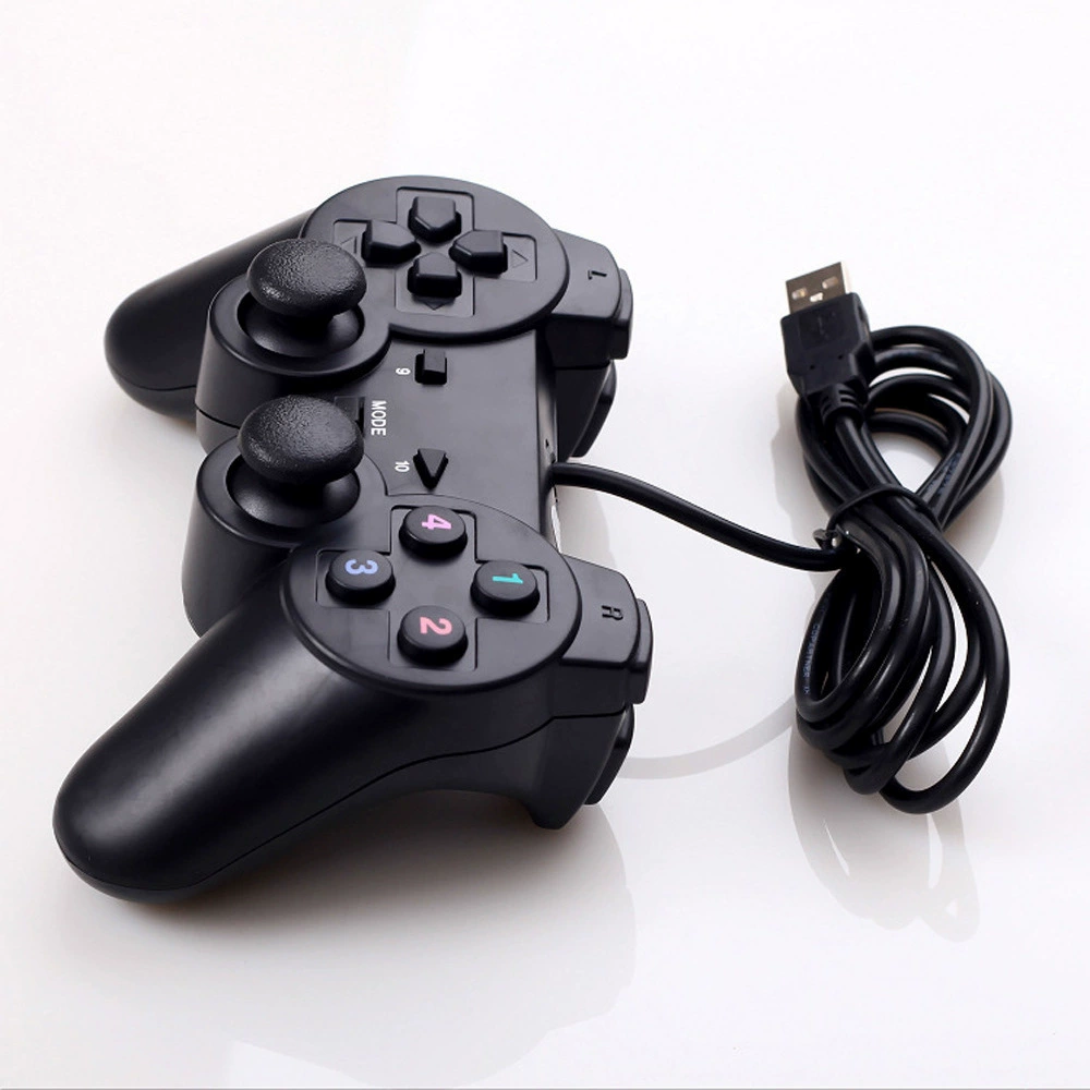 [USB-геймпад PS2 внешне одно-дорожечный проводной контроллер для ПК, аркадный джойстик, проводной геймпад]