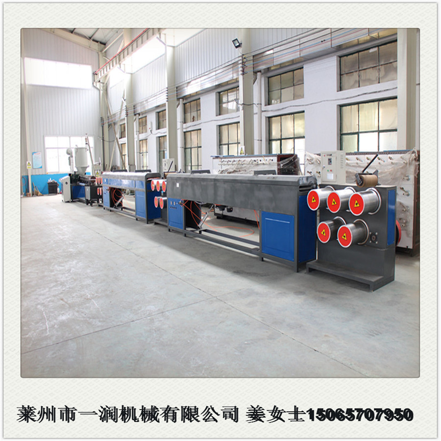 清理毛刷扫地刷子挤出生产线 PET塑钢线托幕线拉丝拔丝设备