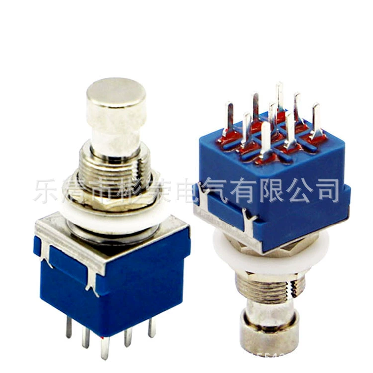 Кнопочный переключатель на печатной плате 3PDT девятифутовый эффекторный ножной переключатель гитарный переключатель ножной гвоздь прямой переключатель