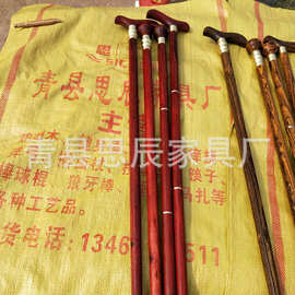 厂家木制拐杖檀木拐棍老人鸡翅木拐杖登山杖规格多样可定