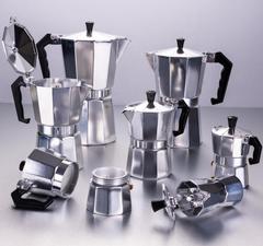 Octagonal aluminum coffee pot Moka pot aluminum pot coffee maker coffeemaker espresso brewing coffee