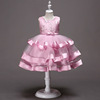 Evening dress sleevless, European style, tutu skirt