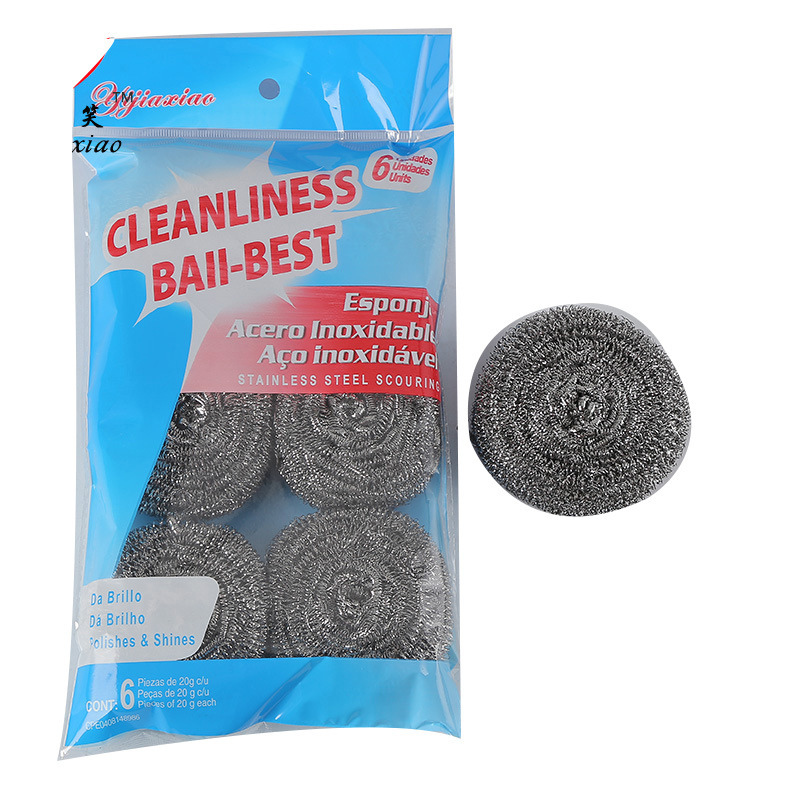 Cepillo de bola de alambre de acero inoxidable olla no escoria descontaminación limpieza de la cocina del hogar necesidades diarias suministro de fábrica suministro al por mayor