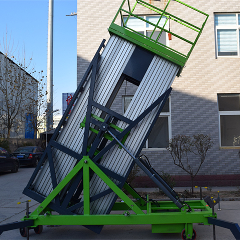 四柱式升降机厂家直供8-18米高空作业液压放倒移动式升降平台