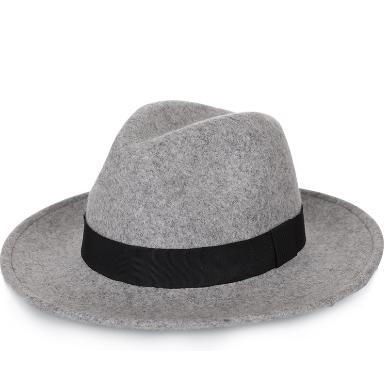 Sombrero de copa de lana pura 2021 Otoño e Invierno Caballero retro cómodo transpirable cálido sombrero de moda directo de fábrica bolsa de ayuda para el cabello
