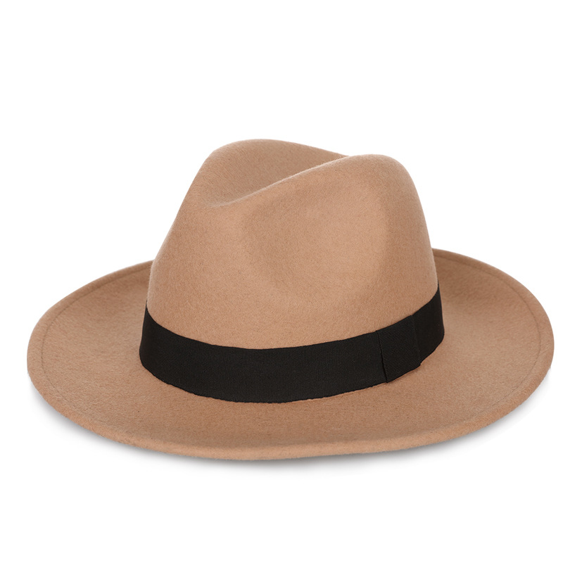 Sombrero de copa de lana pura 2021 Otoño e Invierno Caballero retro cómodo transpirable cálido sombrero de moda directo de fábrica bolsa de ayuda para el cabello