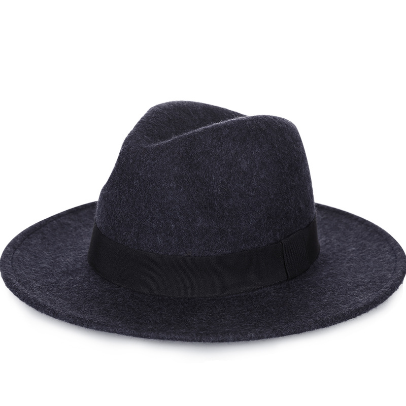 Sombrero de copa de lana pura 2021 Otoño e Invierno Caballero retro cómodo transpirable cálido sombrero de moda directo de fábrica bolsa de ayuda para el cabello