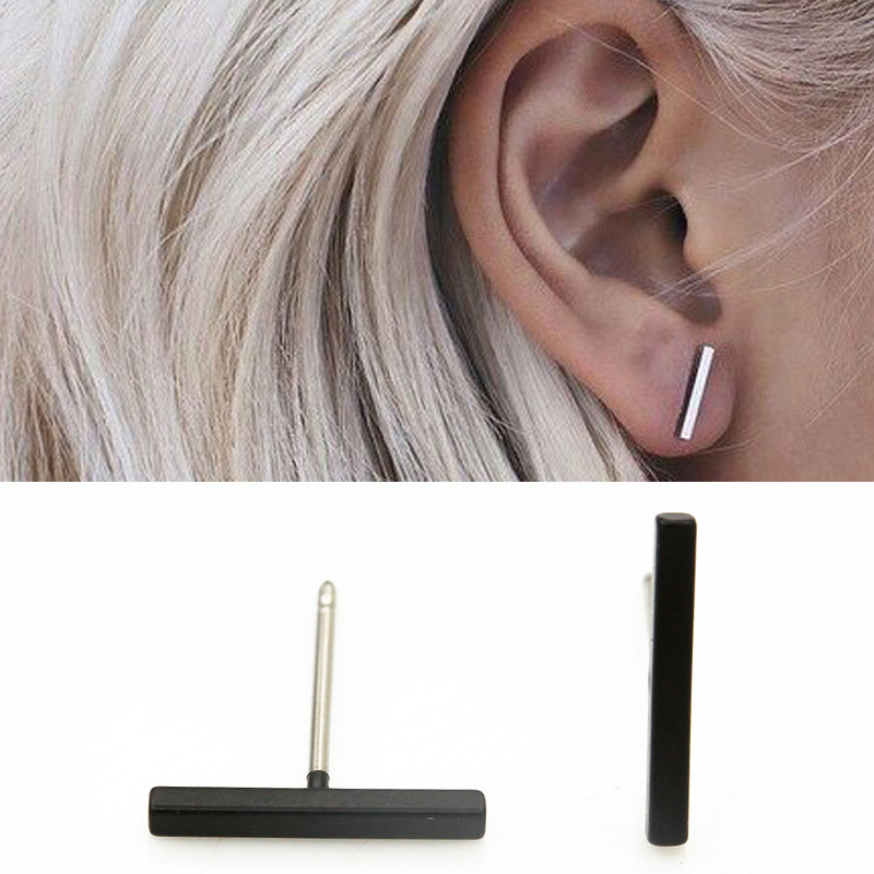 El Comercio exterior europeo y americano pendientes largos simples moda todos los pendientes de cobre de una forma AliExpress joyería del oído