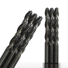 厂家批发黑色直柄麻花钻头打薄铁钻头高速钢钻头黑钻单头双头钻头