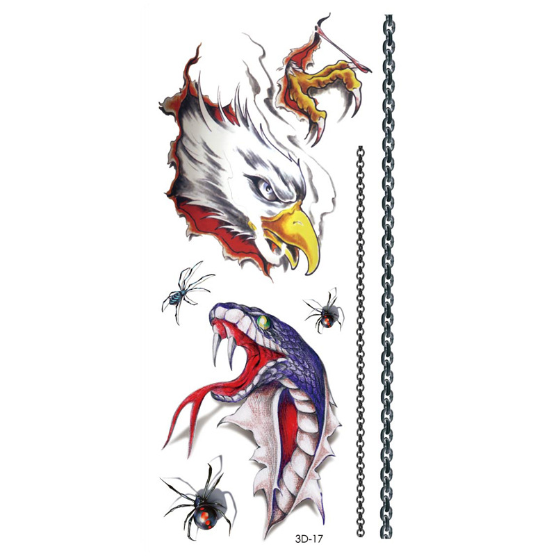 Rosa tatuaje pegatinas 3D TikTok Net color rojo impresión tatuaje pegatinas mariposa flor impermeable tatuaje pegatinas