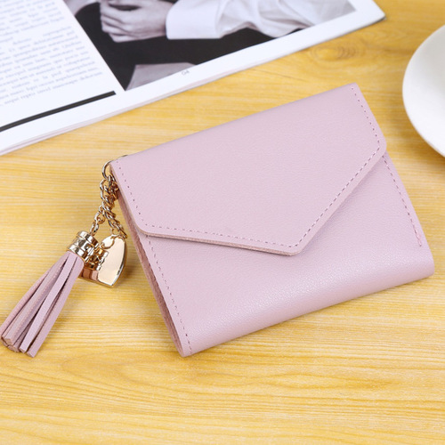 Factory direct sales women's wallet cute student tassel pendant trendy wallet wallet coin purse p