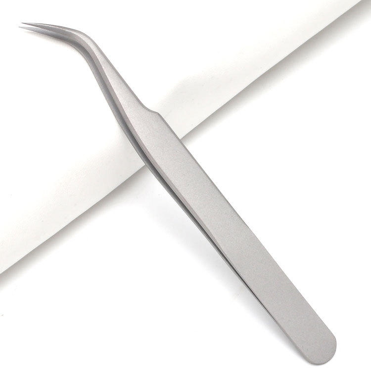 Pinzas para pestañas transfronterizas de acero inoxidable para plantar y injertar pestañas postizas, pinzas florecientes, pinzas de delfines, pinzas de alta precisión, pinzas de plumas doradas