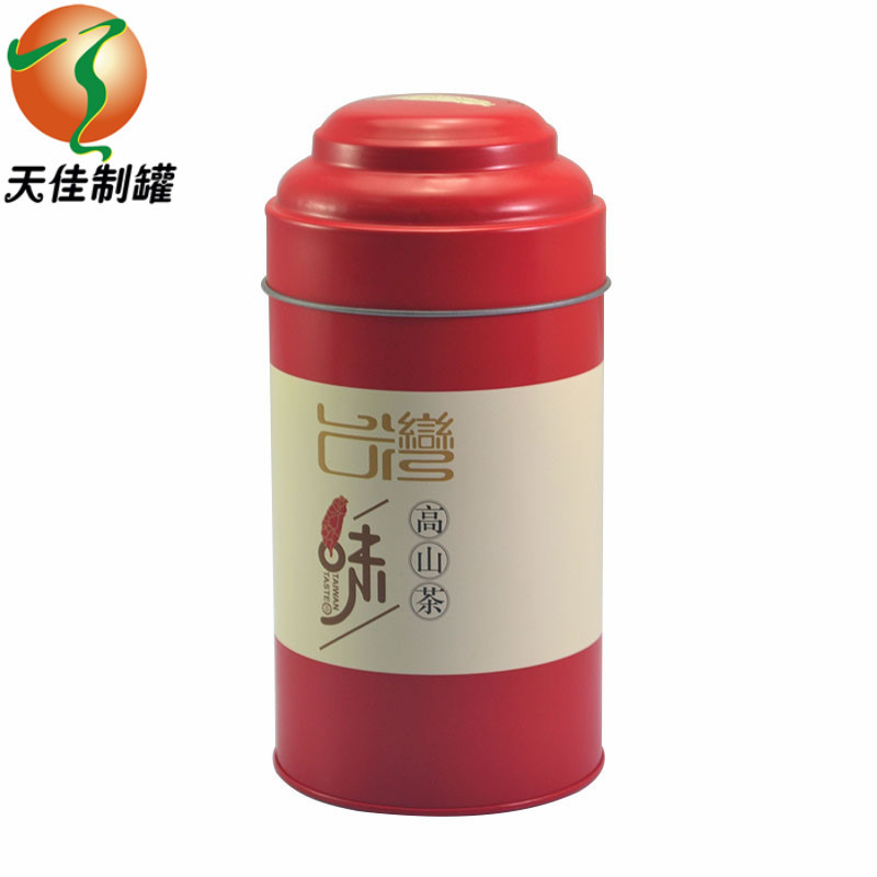 工厂批发圆形半斤装茶叶铁罐铁观音枞龙井茶叶盒中式圆形古树红茶