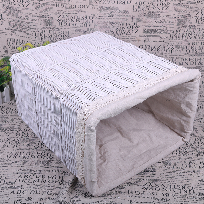 Wicker Laundry Basket, Woven Rattan Storage Basket, Toy and Miscellaneous Items Bin, Laundry Basket Wholesale Storage Wicker Basket