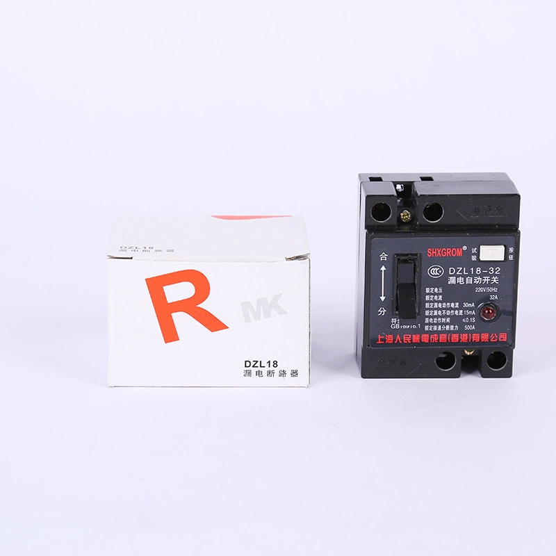 В наличии Оптовая торговля Люди DZL18-32 Автоматический выключатель утечки Бытовой миниатюрный автоматический выключатель утечки Миниатюрный автоматический выключатель