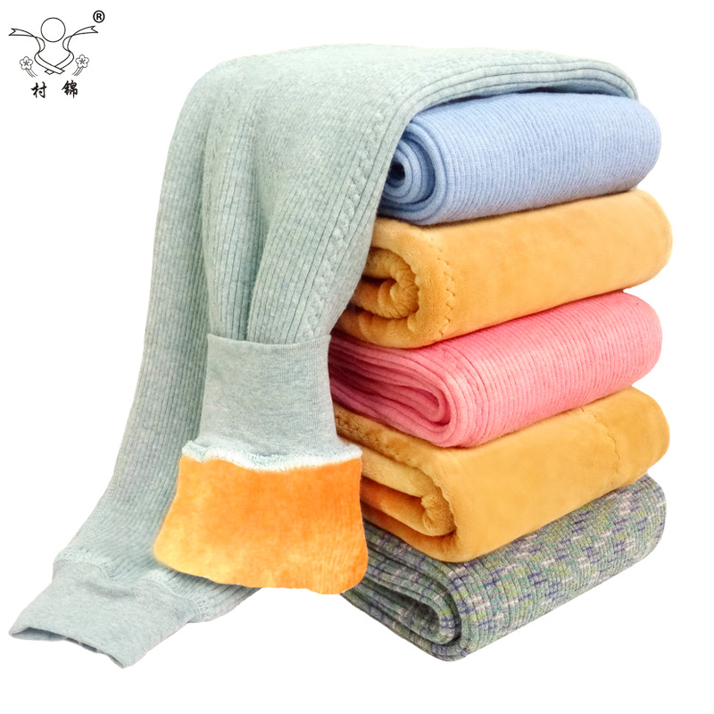 冬季婴儿童棉裤弹力打底裤热能裤加绒加厚三层男童保暖裤批发