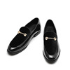 Lefu Shoes for Men's Spring and Autumn New Leather Shoes， Bean Shoes， European and American Men's Shoes， Lacquer Leather