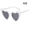 Fashionable sunglasses heart-shaped, brand glasses solar-powered, European style