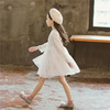 Autumn dress, children's skirt, small princess costume, Korean style, suitable for teen, long sleeve