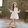 Autumn dress, children's skirt, small princess costume, Korean style, suitable for teen, long sleeve