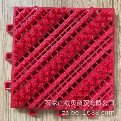Factory wholesale EVA plastic Avtomobil döşəmə paspasları - ordinary-three-brush-red-1-square