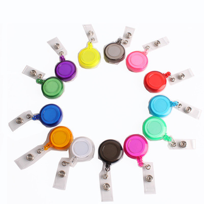 Brand Certificates Cartoon Smiling face Easy pull buckle Work card Lanyard Spreader Telescoping Metal Easy pull buckle wholesale