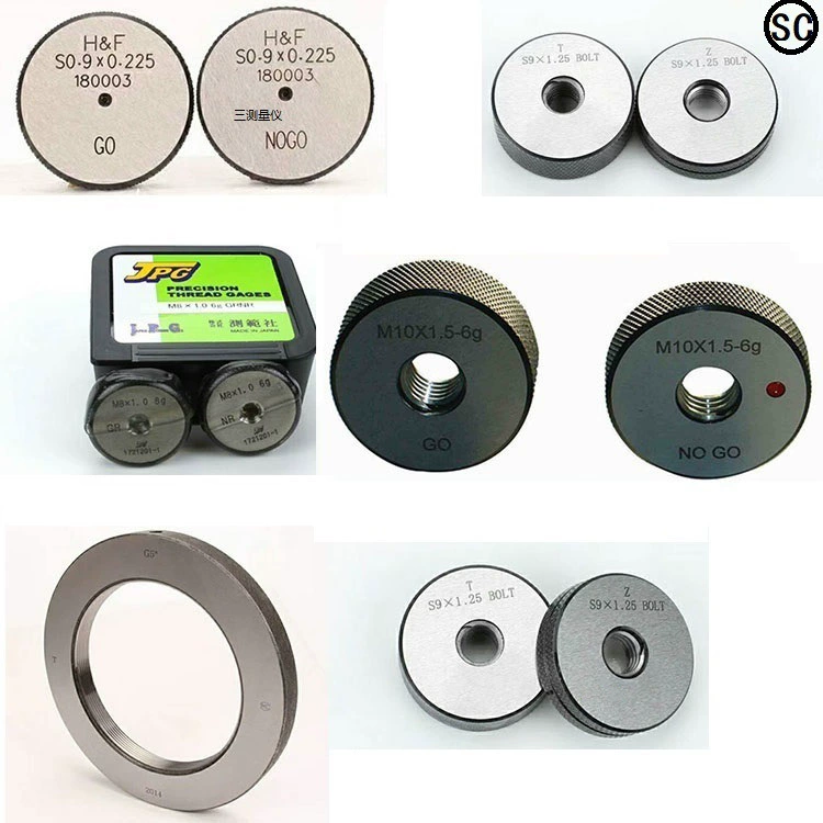 Оптовый резьбовой кольцевой датчик резьбы стопорный датчик метрической резьбы M0.8-M200 полные спецификации на складе оптом
