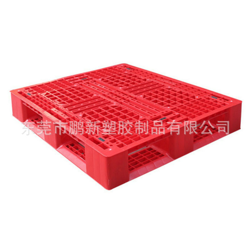红色PE带钢管田字形塑料卡板仓储货架托盘栈板防潮卡板PE托盘