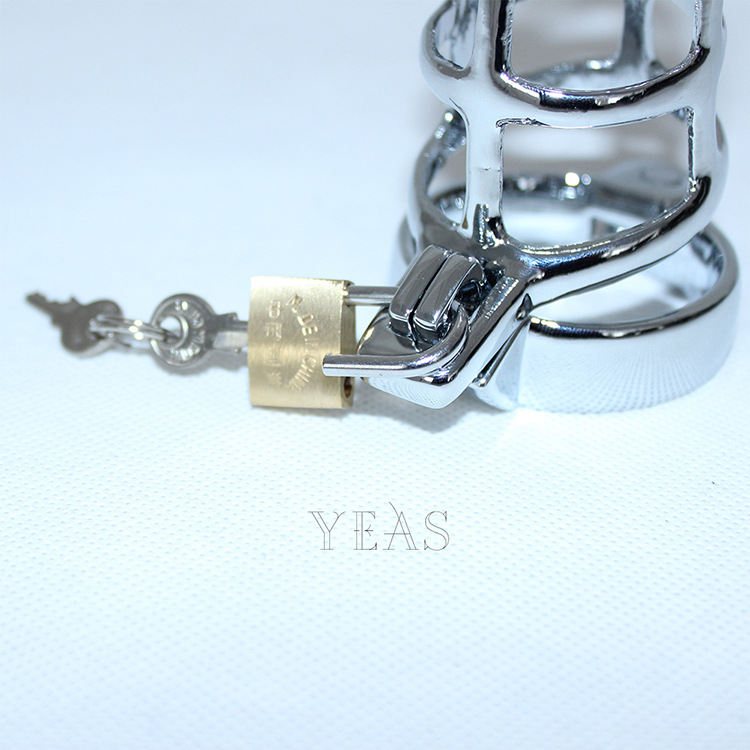 Suministrado directamente por el fabricante, juguete sexual clásico CB3000, anillo de metal tipo jaula para pájaros, anillo alternativo JJ, anillo para pene masculino. image 6
