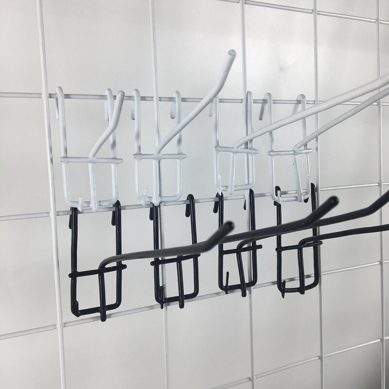 Multi-specification White dip plastic mesh hook mesh hook night market mesh hook factory direct wholesale export bold mesh hook