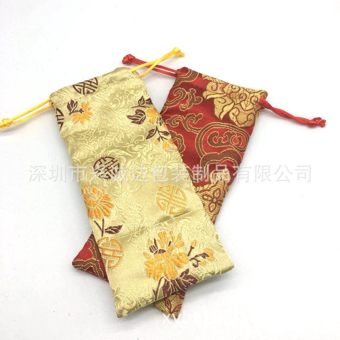 Новый стиль рекомендуется изысканная шелковая печать расческа карманы для подарков имитация кожаная сумка атласная сумка для расчески