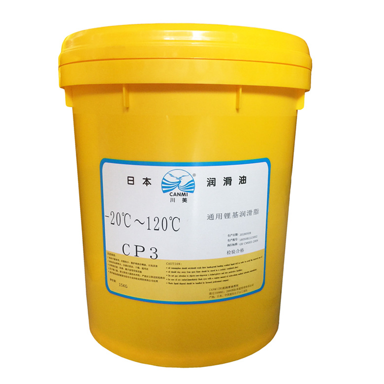川美多通途锂基脂CP3# 工程机械润滑油 高温轴承黄油 15kg
