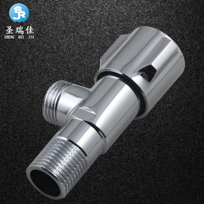 圣瑞佳 150全铜加厚三角阀止水阀五金角阀批发冷热三角阀厂家直发|ms