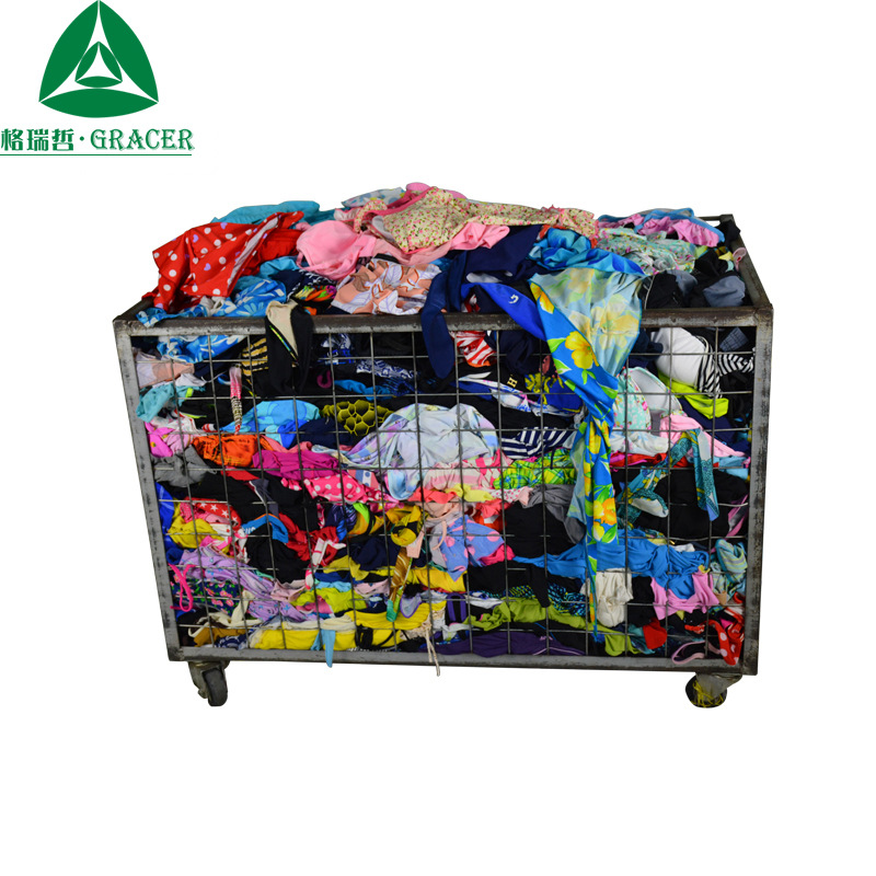 格瑞哲二手衣服碎花泳衣外贸出口聚拢两件套小清新分体比基尼泳衣