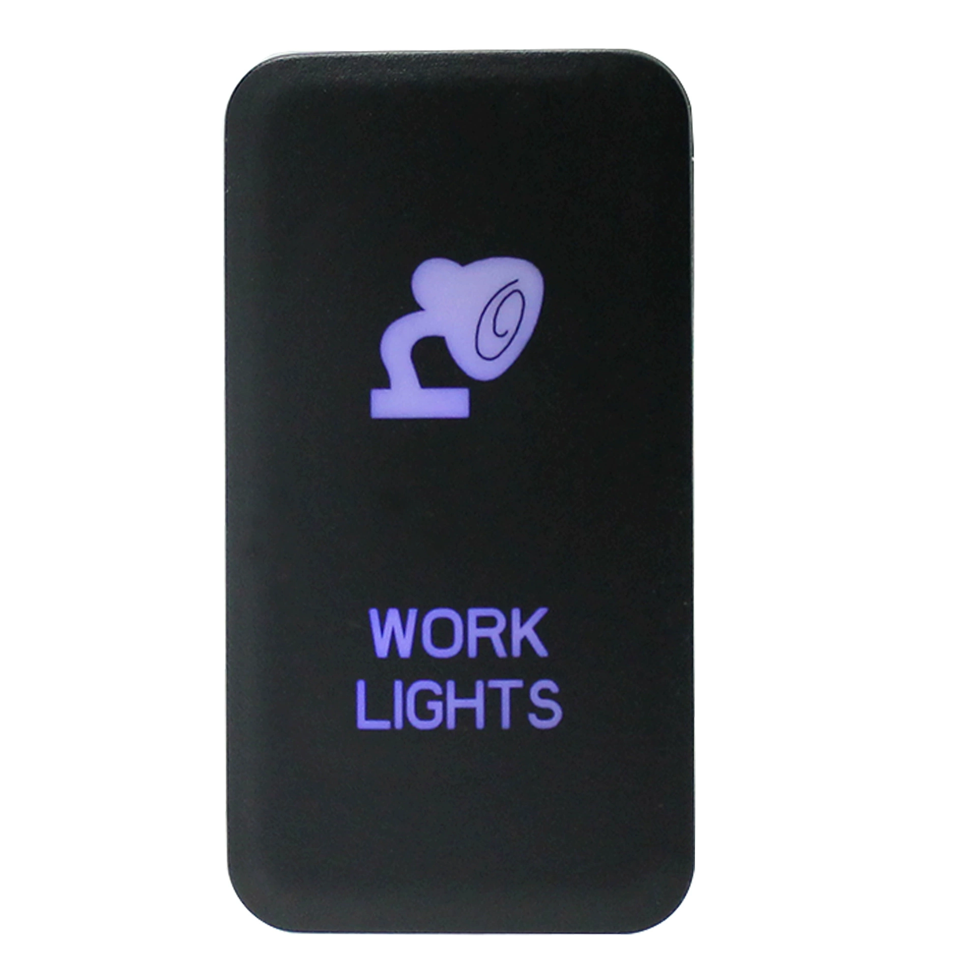 Модификация автомобиля подходит для автомобиля Toyota Синий двойной выключатель света ширина выключателя света со светодиодной подсветкой с проводом 200 мм