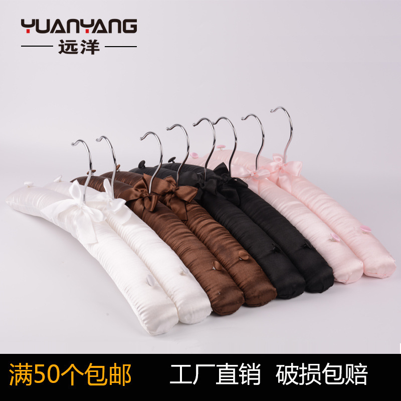 Photo studio wedding dress cloth hanger hotel supplies fabric hanger adult lady buckle sponge cloth hanger wholesale