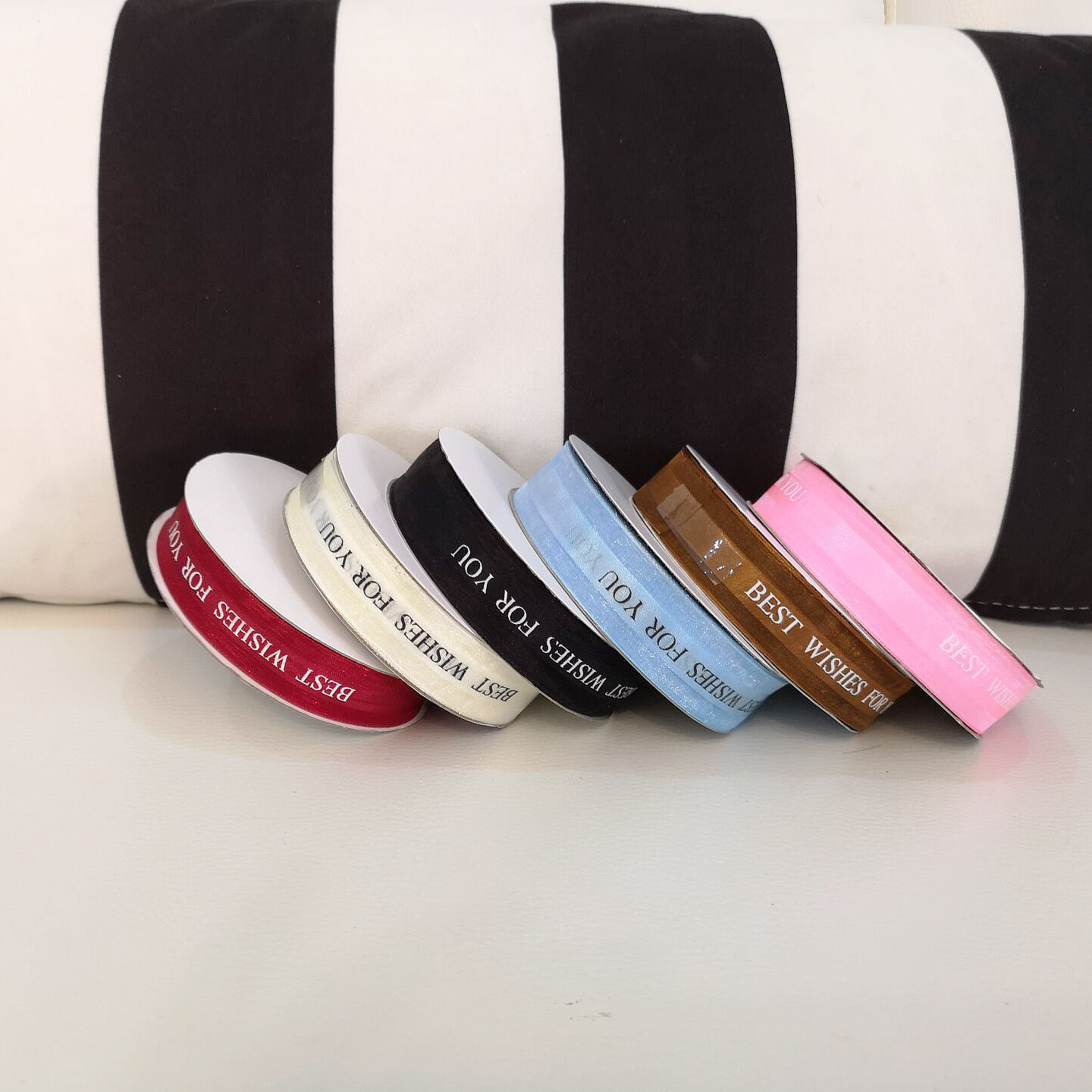 蛋糕盒装饰礼品25英文字母缎带印花黑色丝带彩带50码创意印花