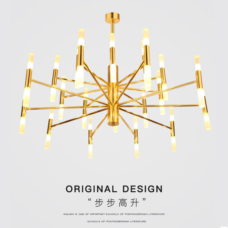 Nordic Post-modern led Light Luxury Chandelier Simple Atmospheric Living Room Dining Room Bedroom Model Room Lamps Special Wholesale