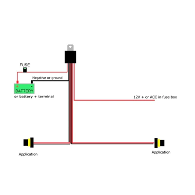 Vehicle HID Xenon Lamp Xenon Lamp Wire Set Relay