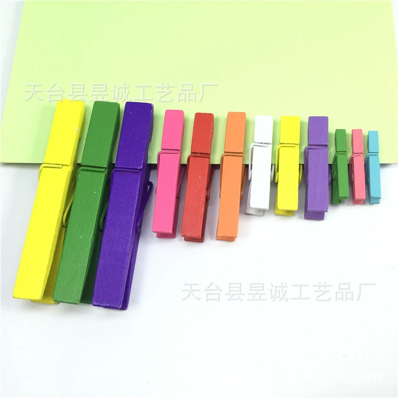 2,5/3,5/4,5/7,2 цветной деревянный зажим Ремесла деревянный зажим фотографии/Примечания/пеньковая веревка деревянный зажим