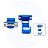 DIDC-9P male head pressure row type piercing blue string oral pressure line DB9 row-line crusher three-piece connector