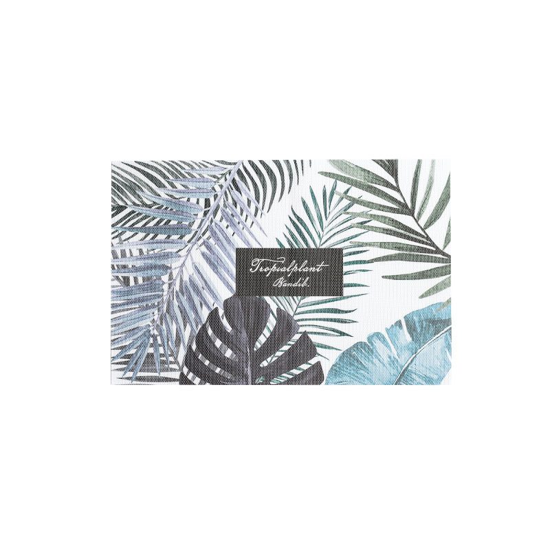 Shanen Nordic pintura de tinta PVC mantel estera de aislamiento pintura decorativa estera de la tabla creativa comida Occidental tazón de fuente estera de la placa