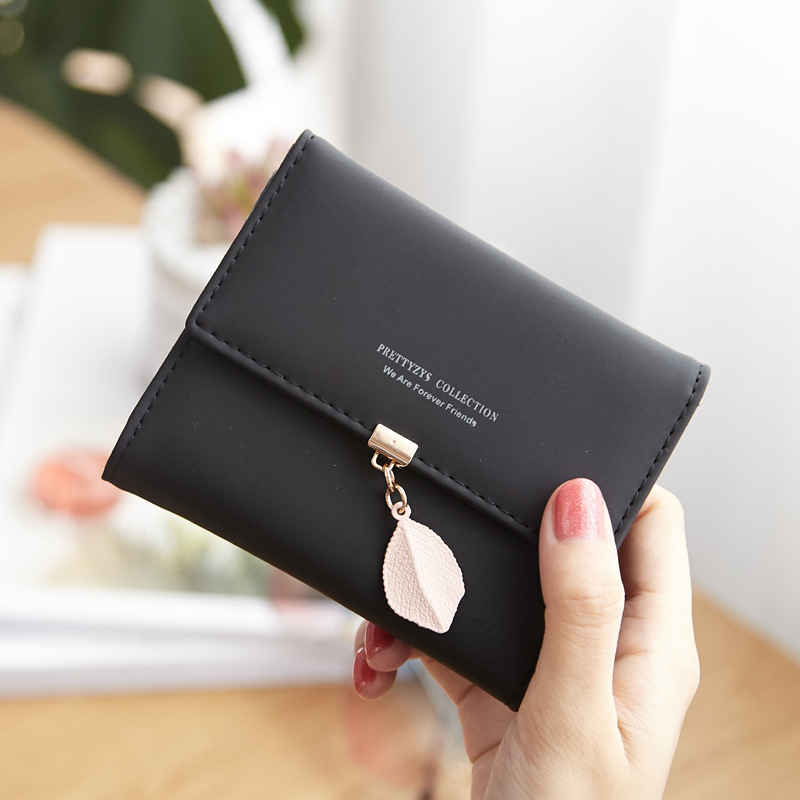 Factory Wholesale Cross-border Wallet Women's Short Student Fashion Simple Korean Style Three Folding Multifunctional Coin Purse Money Clip Factory Wholesale Cross-border Wallet Women's Short Student Fashion Simple Korean Style Three Folding Multifunctional Coin Purse Money Clip