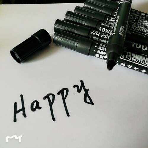 2MM single-head oil-based marker thick pen mark pen POP pen box pen CD pen painting hook pen children's painting