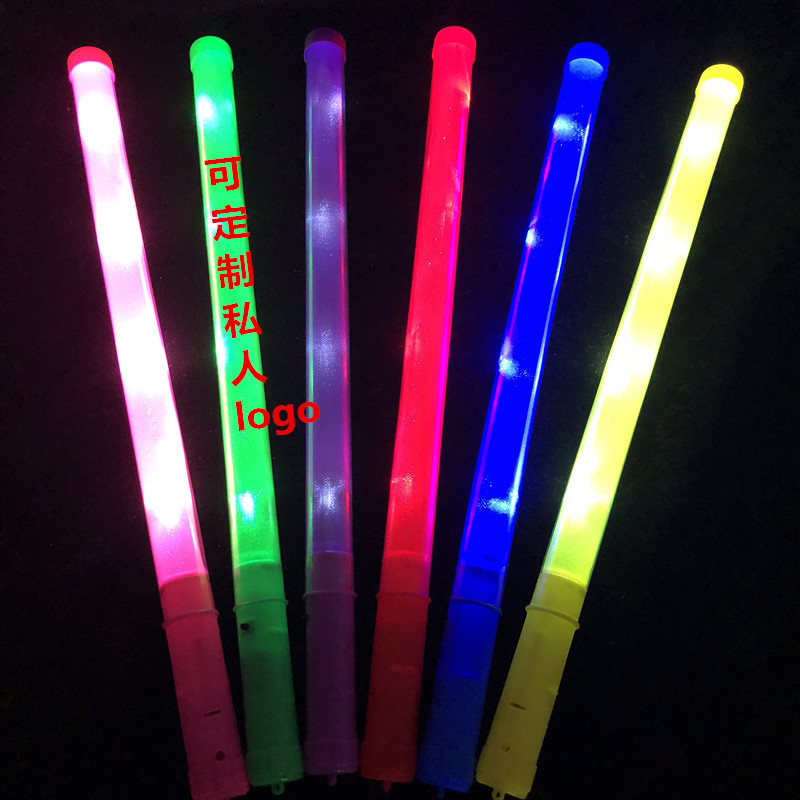 厂家批发大号LED荧光棒发光棒闪光应援电子棒 演唱会聚会助威道具