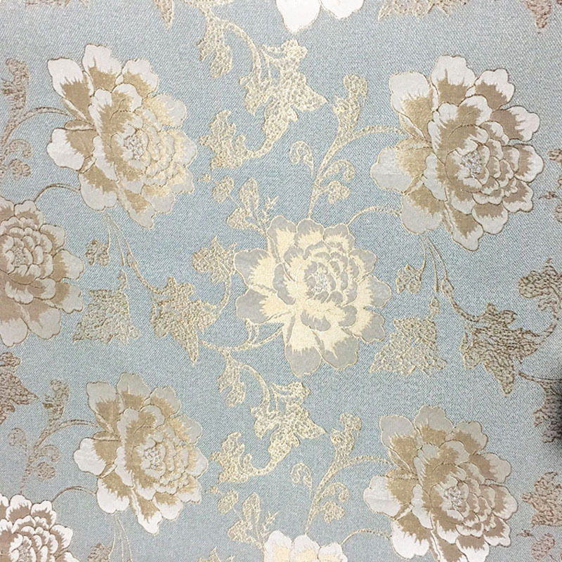 色织加厚纯色新中式餐椅沙发垫套面料 耐磨粗麻金线提花沙发布料